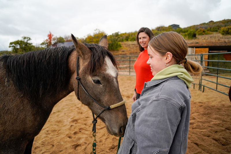 Roots Student With Horse
